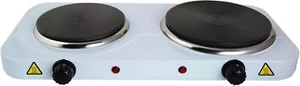 FORNELLO ELETTRICO 2500W ACCIAIO 2 PIASTRE 1500+1000 REGOLABILE 5 LIVELLI - Foto 1 di 6
