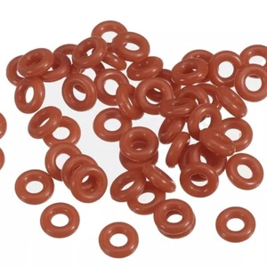 10 Stück roter O-Ring 2 mm x 2 mm lebensmittelechtes Silikon - Bild 1 von 3