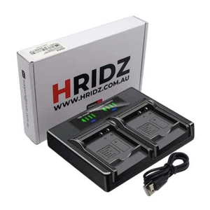 Hridz DMW-BCE10 Dual Battery Charger for Leica Panasonic Ricoh S008E BCE10 CGA-S - Picture 1 of 6