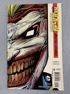 DC Comics RED HOOD AND THE OUTLAW #15 (Death Of The Family) (2012) Copertina Die Cut - Foto 1 di 2