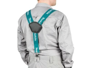 Makita Arbeitshosenträger blau verstellbar 50 mm breit strapazierfähig Hosenclips E-05402 - Bild 1 von 5