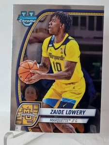 2024-25 Bowman University Chrome Zaide Lowery # 90 Bowman Chrome-RM74 - Foto 1 di 2