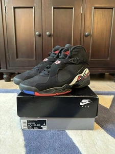 Größe 10,5 - Jordan 8 Retro Playoff schwarz weiß rot Wildleder (305381-062) - Bild 1 von 7