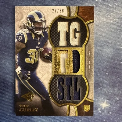 2015 Topps Triple Threads - Relics Todd Gurley II #TTR-TG1 /36 (MEM, RC) - Image 1 of 4