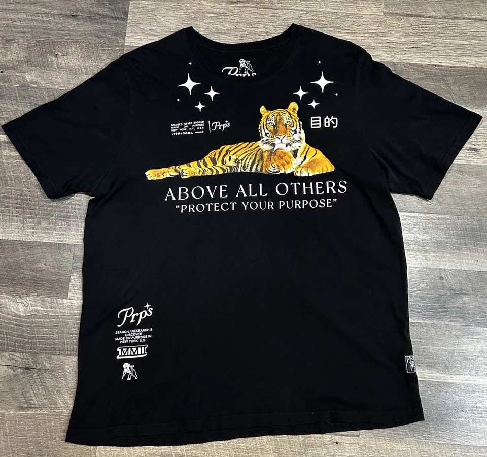 Camiseta PRPS In The Mist con estampado gráfico para hombre 2xl negra Foto 1 de 4