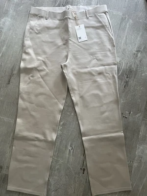 Quince Ivory  Ponte Pants - Straight Leg - Faux Pockets - XL Petite - 28" - NWT - Image 1 of 4