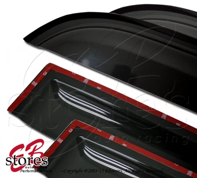 2.0mm Thickness Outside Mount Rain Window Visor Mitsubishi Endeavor 04-10 4pcs - Image 1 of 4