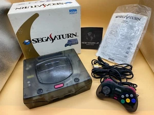 SEGA SATURN Console HST-3220｜This is Cool ｜Skeleton Clear Black Boxed Tested - Picture 1 of 74