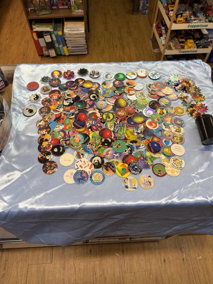 Milk Caps And Slammers Caps Metal Plastic And Card Stock Collectible As Shown - Image 1 of 4