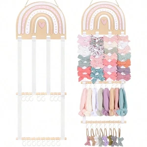 【RFG】Wall Mounted Hair Bow Holder - Organizer for Girls Room, Nursery & Toddler - Picture 1 of 31