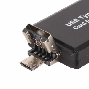 Storage Card Reader Micro USB USB USB C 3 In 1 Plug And Play Memory Card Read FY - Afbeelding 1 van 23