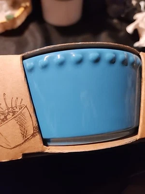 Signature Housewares Set/3 White/Green/Blue Embossed Stoneware Ramekin 8oz - Image 1 of 4