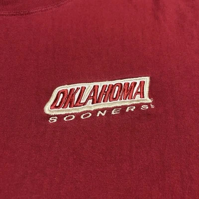 Camiseta De Colección Años 90 Y2K Oklahoma Sooners Para Hombres Logo Talla Grande L Fútbol NCAA Foto 1 de 4