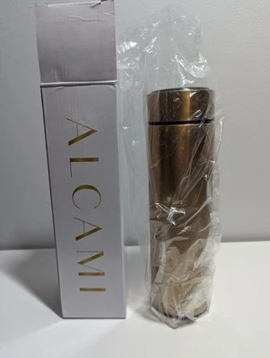 Alcami Thermos with Temperature Sensor New In Box Gold - Image 1 of 4