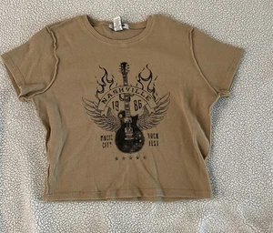 Nashville RSQ Top Beige M Medium - Picture 1 of 6