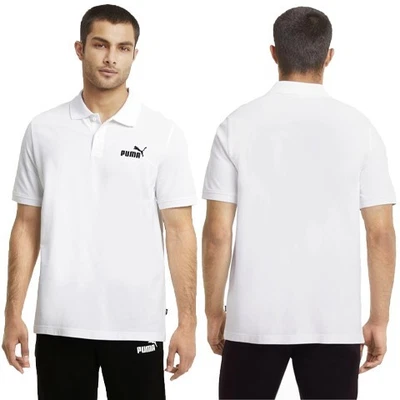 Puma Ess Pique Polo bianca [586674 02] cotone, bianco - Immagine 1 di 4