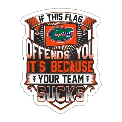 Florida Gators Sticker NCAA Football Die Cut Laminated - Image 1 of 2