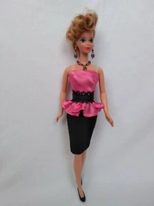 Handmade set outfit fashion for barbie doll style 80s - Imagen 1 de 7