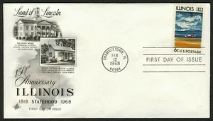 #1339 6c Illinois Statehood, Art Craft-Addressed FDC **ANY 5=FREE SHIPPING** - Picture 1 of 1