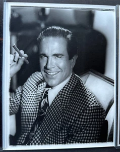 Warren Beatty, 11 x 14" VINTAGE PORTRAIT VON GEORGE HURRELL, um 1984 - Bild 1 von 4