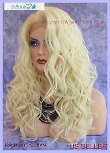 LACE FRONT HAND TIED EAR TO EAR LACE HEAT FRIENDLY COLOR 613 WIG US SELL 214 - Picture 1 of 12