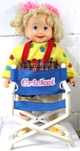 CRICKET 1985 VTG Playmates Cassette Player Talking Doll Outfit Chair *READ G8 - Picture 1 of 21