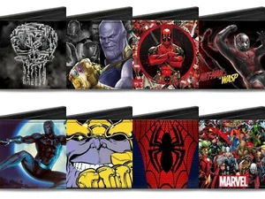 Marvel Avengers Character Comic Bi-fold Wallet Super Heroes Gift Fan Kids MEN - Picture 1 of 59