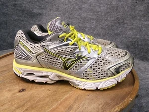 Mizuno Wave Inspire 7 Y2K Retro Silver Yellow Running Shoes Women's Size 9.5 US - Picture 1 of 11