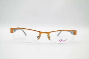 Vintage Kaos KK206 Bronze Black Half Rim Eyeglasses Frames Eyeglasses NOS - Picture 1 of 6
