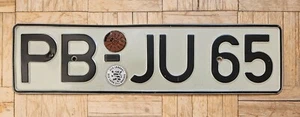 Altes Deutschland Auto Kennzeichen Blech Fahrzeugnummernschild Europa - Bild 1 von 8