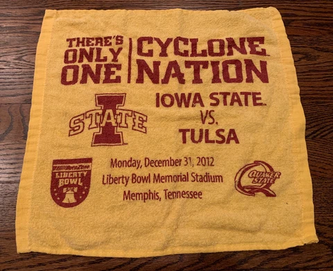 Iowa State vs Tulsa 2012 Liberty Bowl Football Rally Towel | Cyclone Nation Cover