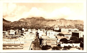 Cartolina fotografica reale RPPC Honolulu, HI Hawaii da Aloha Tower - Foto 1 di 4