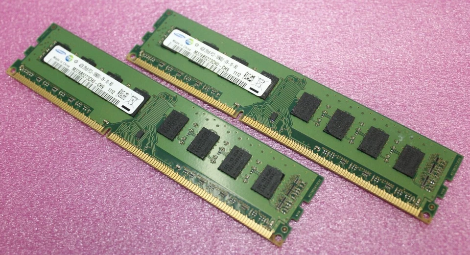 Samsung 8GB (2x4GB) PC3-10600U M378B5273CH0-CH9 DDR3 1333MHz Desktop Memory - Image 1 of 1