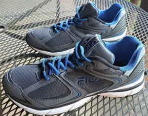 Fila Men's Simulite 3 Gray Blue Running Shoes Sneakers Size 10 - Picture 1 of 12