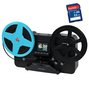 Magnasonic All-in-One Super 8/8mm Film Scanner with Bonus 32GB SD Card - Afbeelding 1 van 9