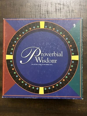 Proverbial Wisdom Vintage Board Game 1998 - Image 1 of 4