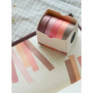 Washi Tape Mixed Set - 5pcs . For Scrapbooking, Crafts & Card Making - Picture 1 of 3