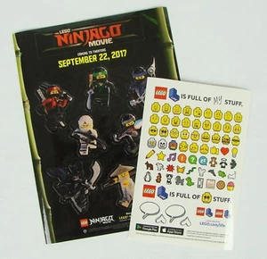 LEGO Ninjago Movie ~ promo sticker sheets ~ Minifig Characters & Emojis ~ New - Picture 1 of 3