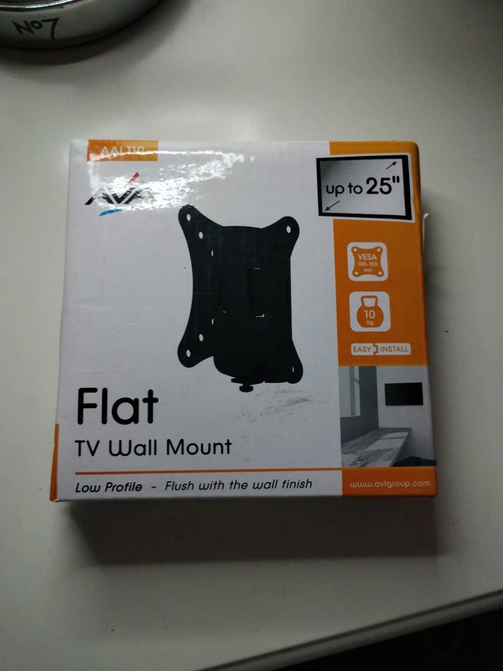 AVF Standard Flat to Wall Up To 25 Inch TV Wall Bracket AAL110 — 第 1/1 张图片