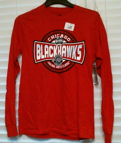 NHL Chicago Blackhawks Mens Winter Classic 2019 T-Shirt, Red, Sizes, NEW Cover