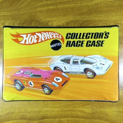 Vintage Hot Wheels Redline 48 Car Collector's Race Case Black USA Storage 1970 - Image 1 of 4
