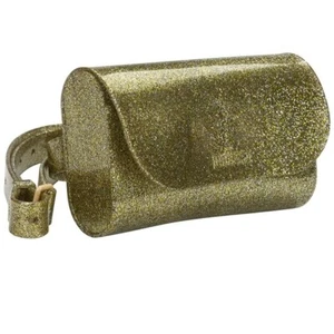 Melissa Shoes Cute Bag Black Gold Glitter Made in Brazil - NEW w/Tags & Dust Bag - Picture 1 of 7