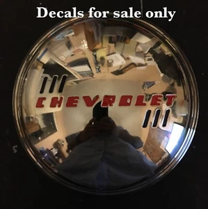 1939 Chevy MASTER DELUXE convertible standard coupe sedan delivery hubcap decal - Picture 1 of 5