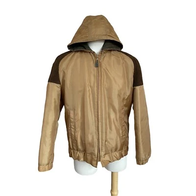 London Fog  Winter Coat Men Suede shoulder Patches 46L Regular Gold 90s Outdoor - Image 1 of 4