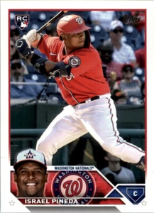 2023 Topps #447 Israel Pineda RC Washington Nationals MLB Rookie Baseballkarte - Bild 1 von 2