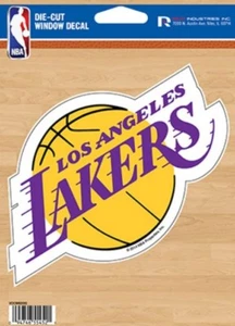 Los Angeles Lakers gestanzter Aufkleber Autofenster, Laptop, Becher. Siehe Beschreibung - Bild 1 von 1