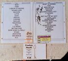 Two 2000 Cowboy Mouth Setlist's,& tickets,from Ft.Myers @Orbit Nightclub&1signed