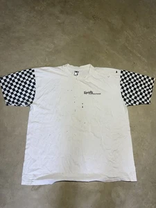 Vintage 90s Specialty Auctions Checkered Racing Sleeved Single Stitch Tee XXL - Bild 1 von 6