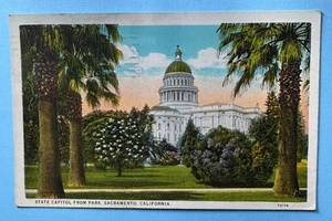 1928 Postcard – State Capitol from Park, Sacramento, California - Picture 1 of 3