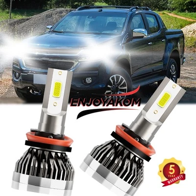 Kit de 2 bombillas LED de haz bajo de faros 10000 lm para Chevrolet Colorado 2015-2024 Foto 1 de 4
